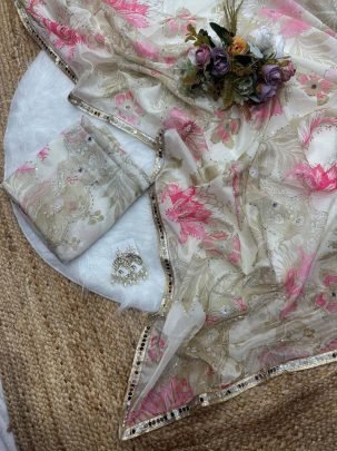 Aadhya Digital Print Tebby Silk Saree