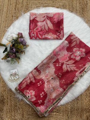 Aadhya Digital Print Tebby Silk Saree