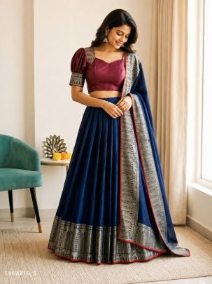 Bhagyalaxmi Woven Silk Lehenga Set