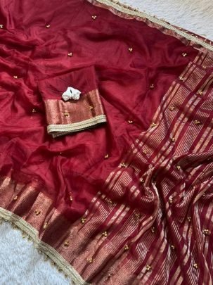 Ghungroo Tissu Silk Saree