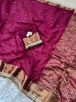 Ghungroo Tissu Silk Saree