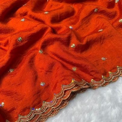 Grand Party Wear Vichitra Silk Saree