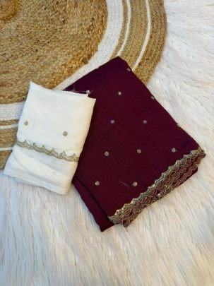 Grand Party Wear Vichitra Silk Saree