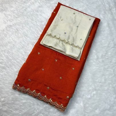 Grand Party Wear Vichitra Silk Saree