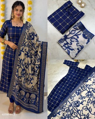 heritage floral kalamkari silk cotton kurti set