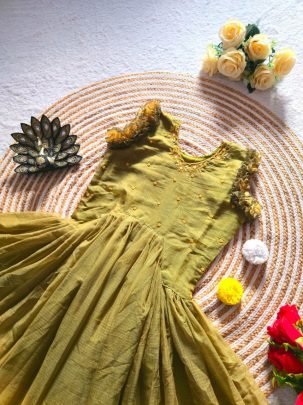 Kota Chex Silk  Gown