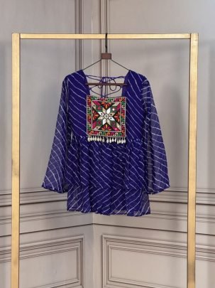 Kutchi Gamthi Patchwork Laheriya Top