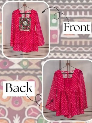 Kutchi Gamthi Patchwork Laheriya Top