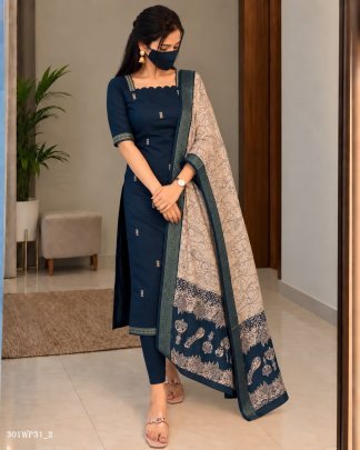 mangalagiri butta silk cotton kalamkari set