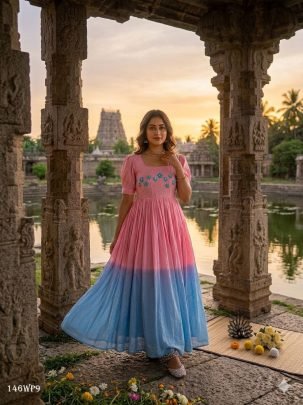 Mul Cotton Pearl Bloom Gown
