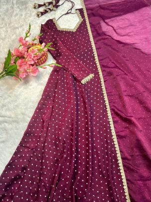 NC Moss Mirror Pearl Work Gown