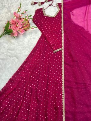 NC Moss Mirror Pearl Work Gown
