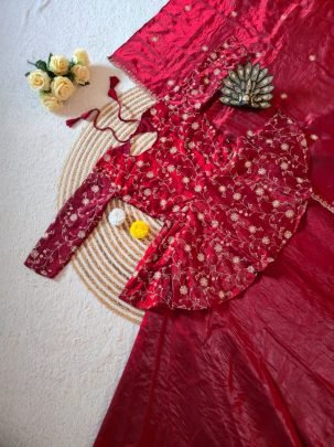 Peplum Style Designer Lehenga Choli