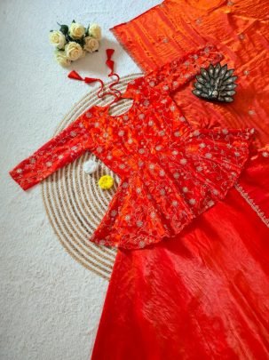 Peplum Style Designer Lehenga Choli