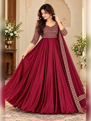 Rangoli Embroidered Anarkali Suit