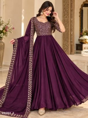 Rangoli Embroidered Anarkali Suit
