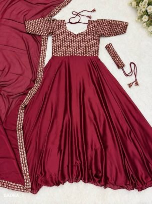 Rangoli Embroidered Anarkali Suit