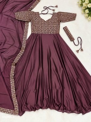 Rangoli Embroidered Anarkali Suit