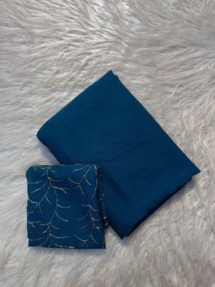 Rangoli Silk South Taj Embroidered Blouse Saree