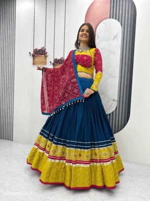 Rayon Cotton Navratri Lehenga Choli