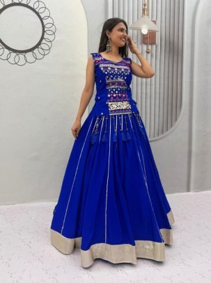 Royal Mirror Work Lehenga Choli