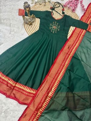 Span Cotton Jacquard Zari Border Ethnic Set