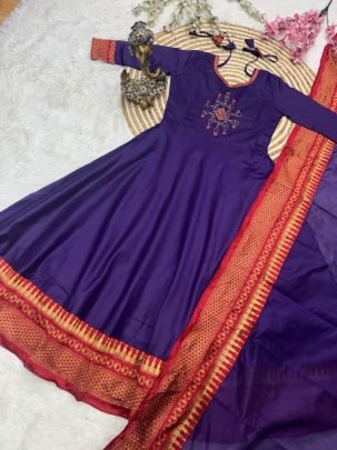 Span Cotton Jacquard Zari Border Ethnic Set