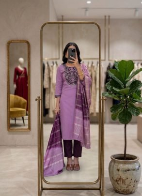 straight cut kurta set