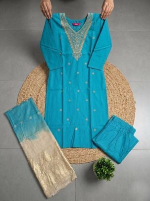 straight cut kurta sets