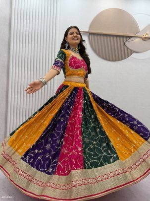 Vintage Embroidery Flair Chaniya Choli