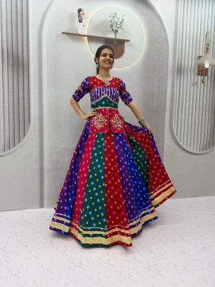 Winteg Cotton Gamthi Lehenga Choli