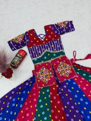 Winteg Cotton Gamthi Lehenga Choli