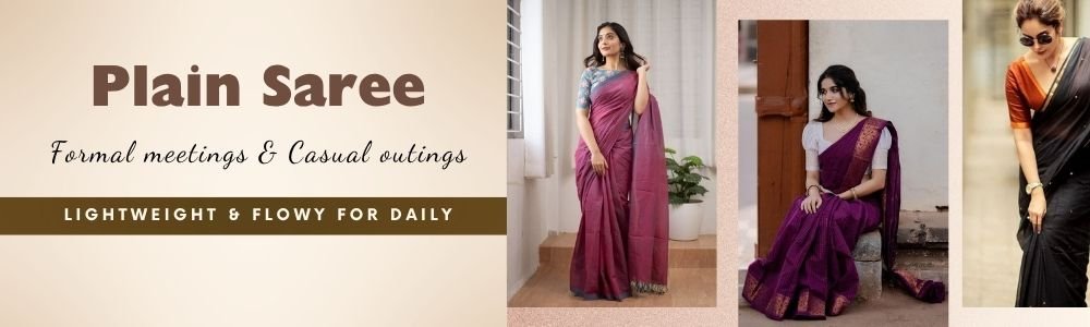 Plain Sarees